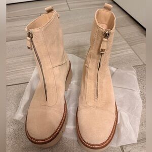 Sam Edelman Light Tan Suede Ankle Boots